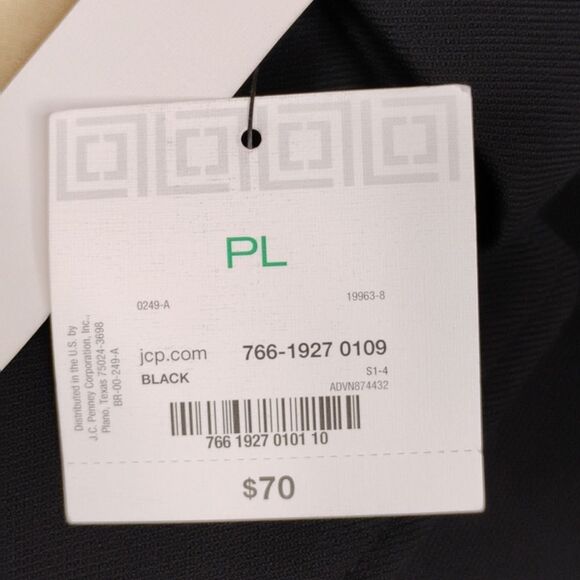 Liz Claiborne Black Zippered Jacket and Pants Set size LP NWT - Picture 5 of 13